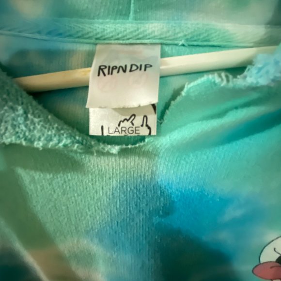 RIPINDIP HOODIE Tie-Dye Size Large - Picture 3 of 8